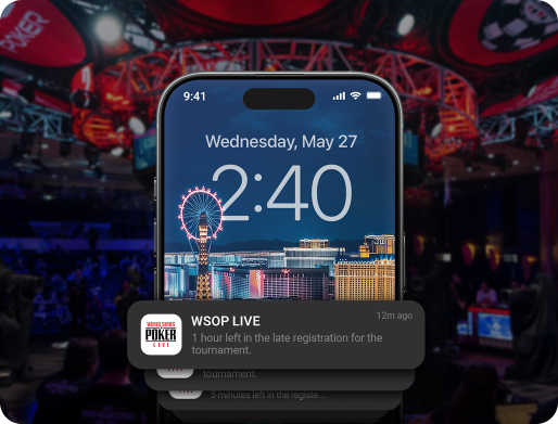 WSOP App手机竖屏界面